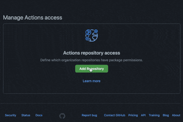 /actions/login-action/raw/commit/5bcefc987c7254b900302084e1dde9b2a91a9976/.github/ghcr-manage-actions-access.gif